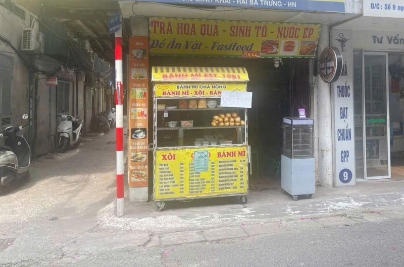 SANG NHƯỢNG CỬA HÀNG BÁNH MÌ – XÔI – CAFE - 2 MẶT TIỀN SIÊU ĐẸP, HÀ NỘI