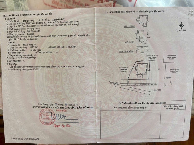 BIỆT THỰ ĐẸP – GIÁ TỐT – CẦN BÁN BIỆT THỰ VIEW TẠI Đường Đặng Thái Thân, P. 3, TP. Đà Lạt, Lâm Đồng