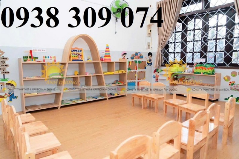 Kệ gỗ mầm non Montessori kệ gỗ mầm non nhiều mẫu chất lượng cao