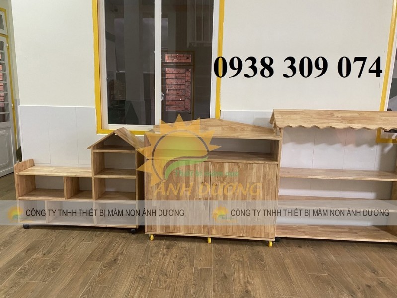 Kệ gỗ mầm non Montessori kệ gỗ mầm non nhiều mẫu chất lượng cao
