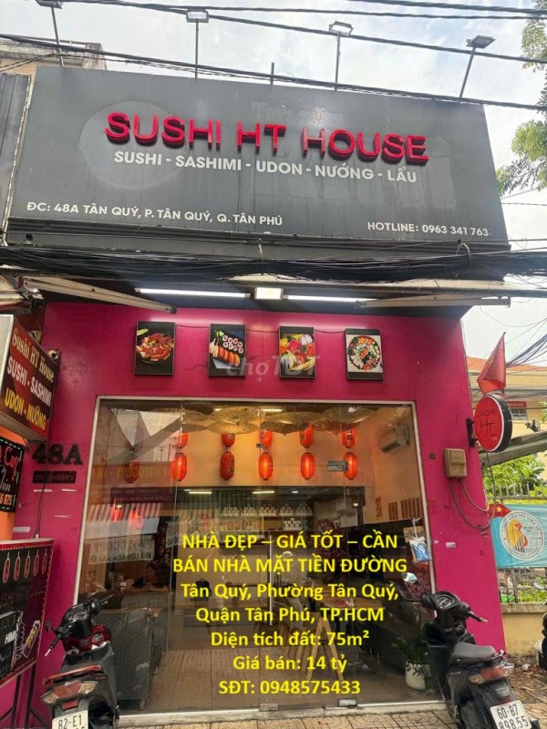 NHÀ ĐẸP – GIÁ TỐT – CẦN BÁN NHÀ MẶT TIỀN ĐƯỜNG Tân Quý, Phường Tân Quý, Quận Tân Phú, TP.HCM