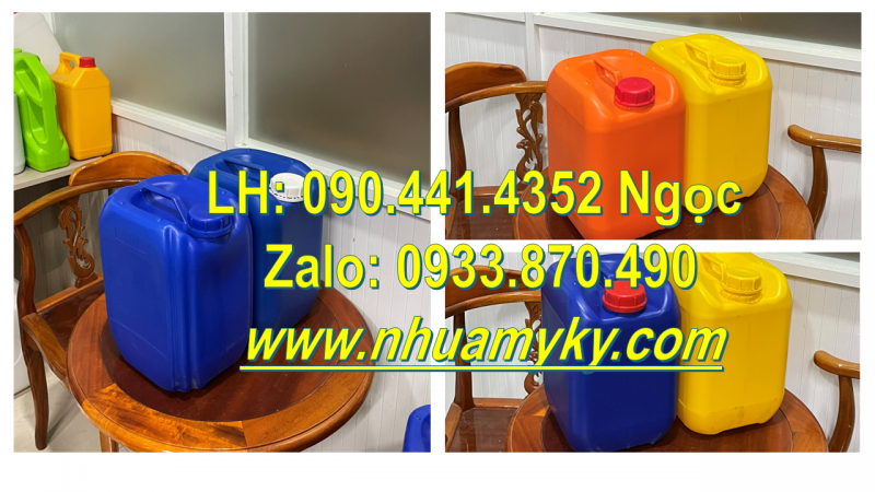 Can nhựa 25L đựng chất làm đông cứng, can nhựa 20 lít đựng chất tạo bọt khí 