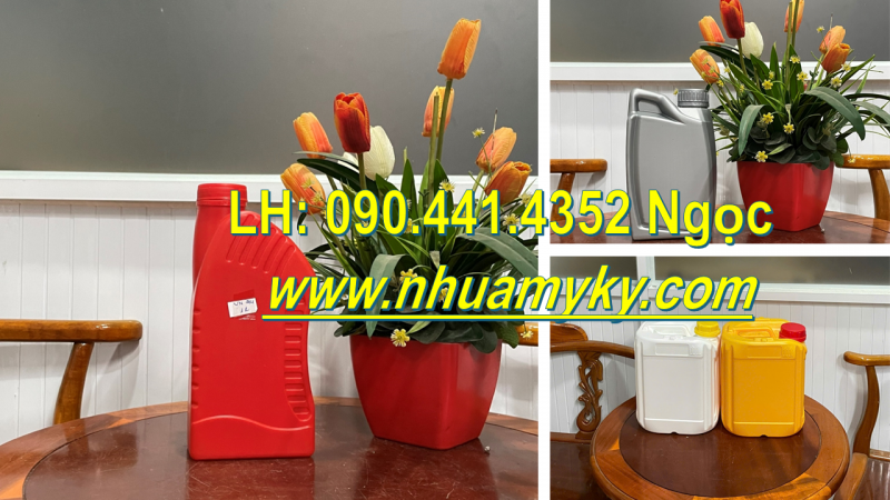 Gía can nhựa 0.5 lít đựng thuốc trừ sâu, can 1 lít đựng hóa chất, can nhựa 2 lít đựng hương liệu