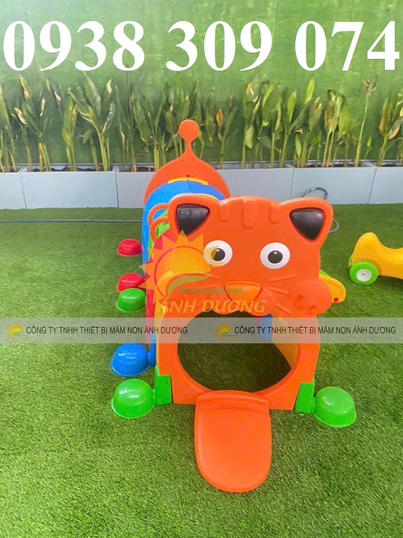 Hang chui vận động cho trẻ mầm non, cung chui mầm non vận động bằng nhựa