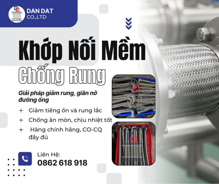 Khớp Nối Mềm Inox Nối Rắc Co | Chống Rung, Khớp Nối Mềm Inox Công Nghiệp