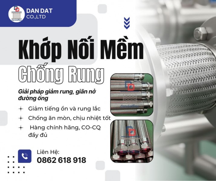 Khớp Nối Mềm Inox Nối Rắc Co | Chống Rung, Khớp Nối Mềm Inox Công Nghiệp