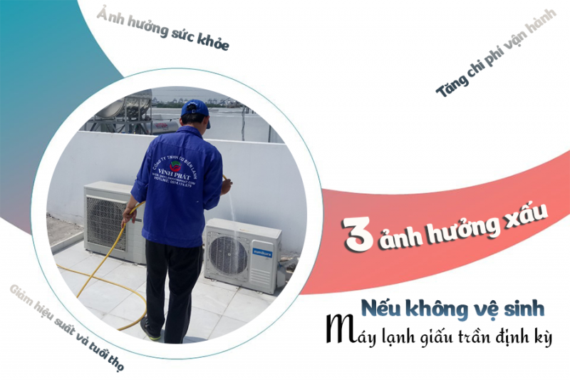 3 ảnh hưởng xấu mà người dùng cần biết nếu không vệ sinh Máy lạnh giấu trần định kỳ