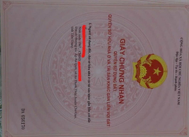 BÁN GẤP ĐẤT THỔ CƯ MẶT ĐƯỜNG HÒA LẠC TRUNG – HÒA ĐỊNH, CHỢ GẠO, TIỀN GIANG