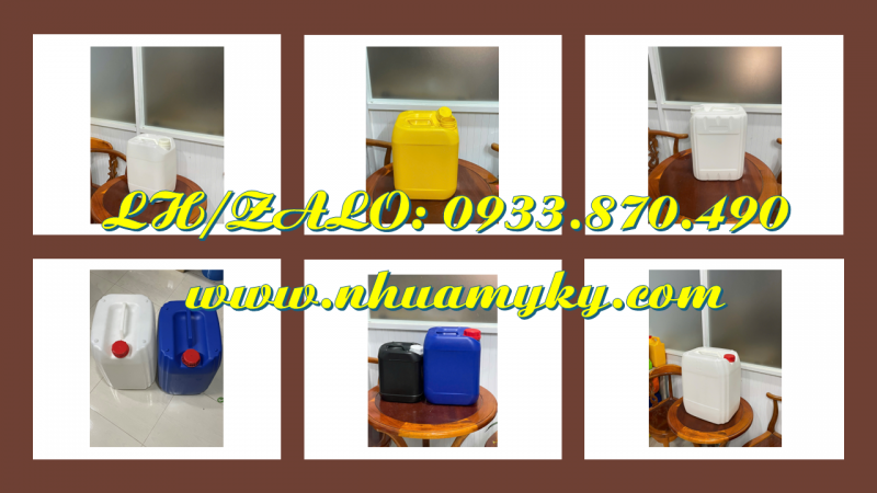 Thùng nhựa 25 lít đựng nông dược, can nhựa 30L đựng chất phụ gia màu vẽ, dung dịch bôi tẩy xóa 