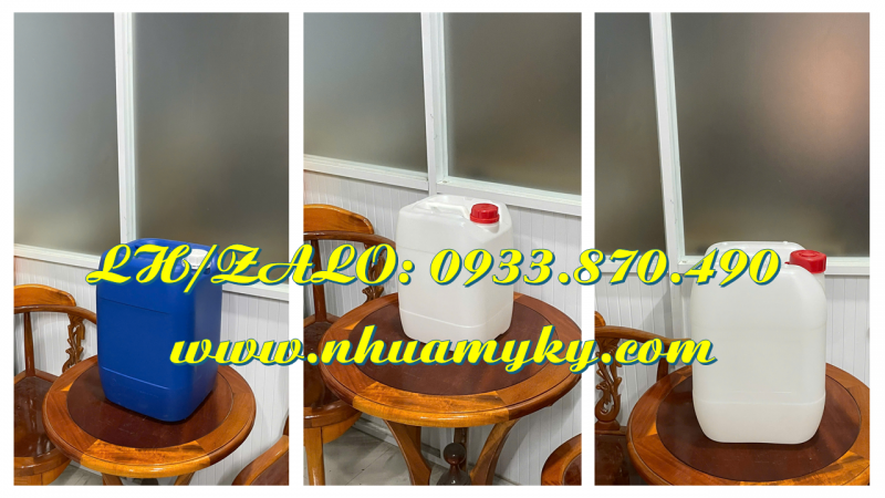 Thùng nhựa 25 lít đựng nông dược, can nhựa 30L đựng chất phụ gia màu vẽ, dung dịch bôi tẩy xóa 