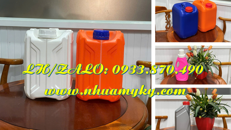 SX can nhựa 1 lít, bình nhựa 2 lít vuông, can nhựa 5 lít tròn đựng hóa chất loãng Q12 