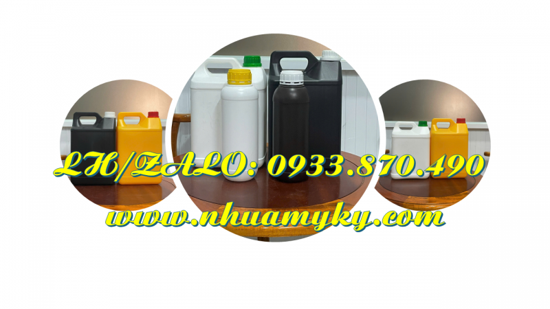 SX can nhựa 1 lít, bình nhựa 2 lít vuông, can nhựa 5 lít tròn đựng hóa chất loãng Q12 