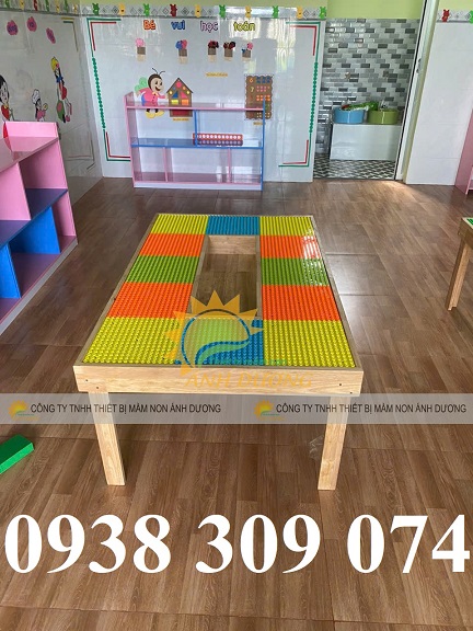 Bàn xếp lego trẻ em, bàn chơi lego cho bé , bàn lego xếp hình cho trẻ em