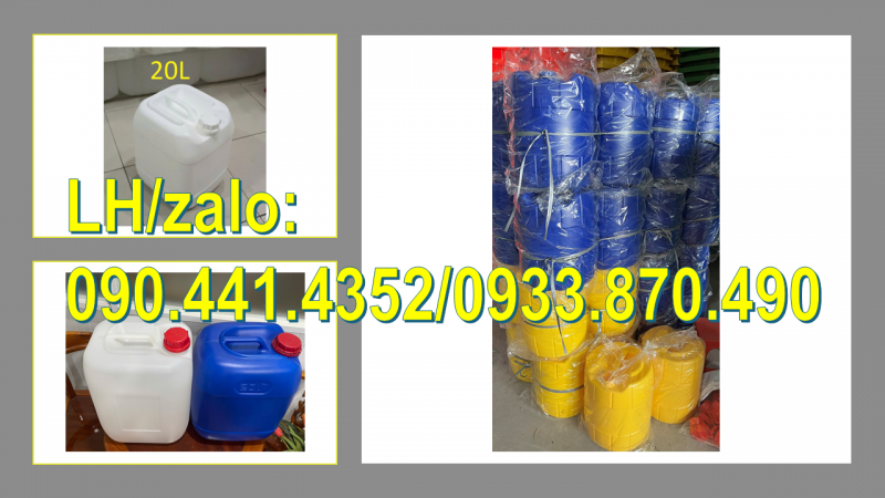 Can nhựa 25 lít dày, can nhựa 20L đựng chất thải công nghiệp, can 10 lít đựng javen 