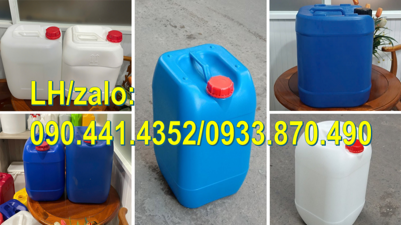 Can nhựa 25 lít dày, can nhựa 20L đựng chất thải công nghiệp, can 10 lít đựng javen 