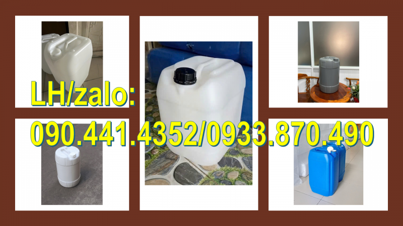 Vỏ thùng nhựa 24 lít đựng hóa chất, can nhựa 25 lít đựng dầu, can nhựa 30 lít đựng phân bón loãng 