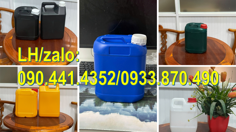 Can nhựa 2 lít giá rẻ, bình nhựa 1 lít nắp thoát khí, can nhựa 500ml đựng dầu mỡ 