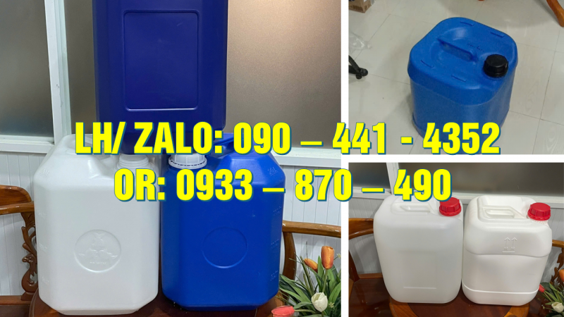 Can nhựa 25 lít đựng chất điều chỉnh, can nhựa 20 lít tròn, can nhựa 10 lít đựng axit đặc biệt 