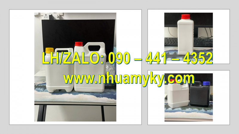 Can nhựa tròn 2 lít đựng hóa chất nông nghiệp, can nhựa 5 lít đựng chất xử lý nước bẩn 