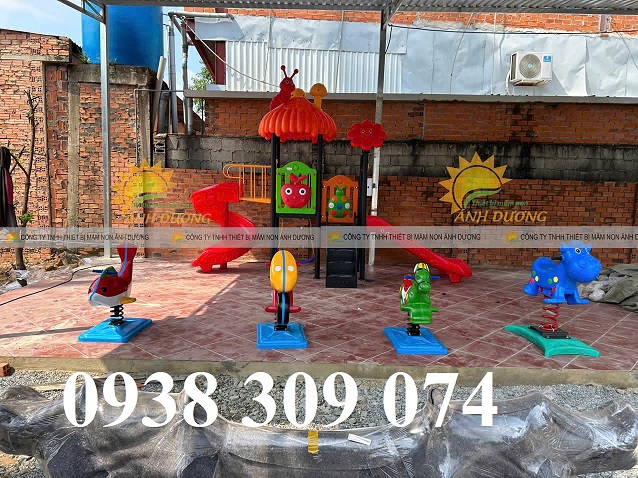 Thú nhún lò xo trẻ em ngoài trời, thú nhún lò xo trẻ em giá rẻ đẹp