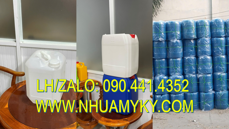 Thùng nhựa 30 lít đựng cồn, can nhựa 25 lít đựng rượu, can nhựa 20L đựng acetone