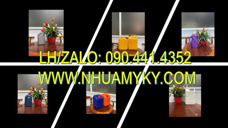 Bán can nhựa 5 lít vuông đựng hóa chất, can nhựa 5 lít tròn đựng hóa chất siêu dày tại TPHCM 