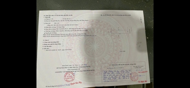 BÁN ĐẤT TRONG KHU CÔNG NGHIỆP BẮC ĐỒNG PHÚ