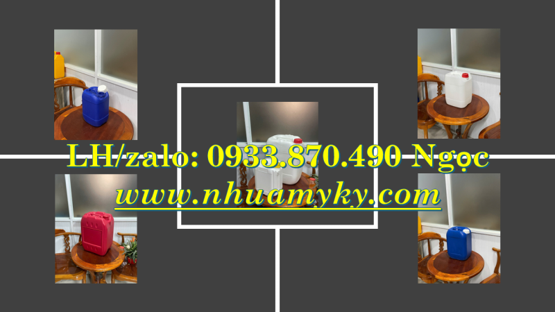 Can nhựa 22 lít đựng benzen, can vuông 25 lít, can nhựa 30 lít tại Cần Thơ 