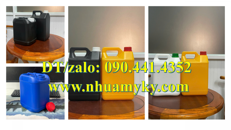 Can 2 lít đựng hóa chất tại Bình Thạnh, can nhựa 5 lít đựng hóa chất thoát khí tại Gò Công