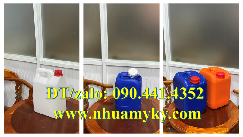 Can 2 lít đựng hóa chất tại Bình Thạnh, can nhựa 5 lít đựng hóa chất thoát khí tại Gò Công