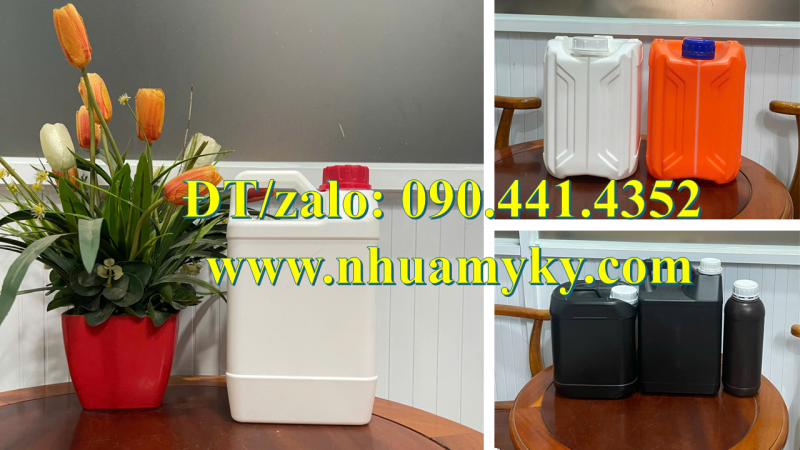 Can 2 lít đựng hóa chất tại Bình Thạnh, can nhựa 5 lít đựng hóa chất thoát khí tại Gò Công