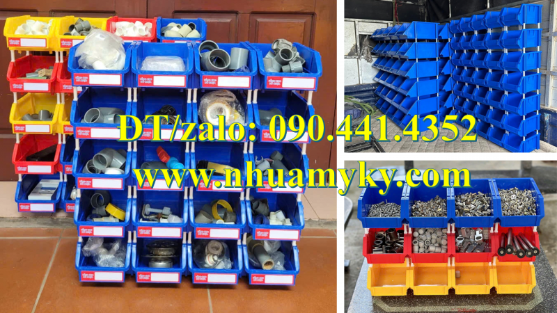 Hộp nhựa đựng dụng cụ đa năng, khay nhựa A9 đựng linh kiện nặng, máy khoan cầm tay
