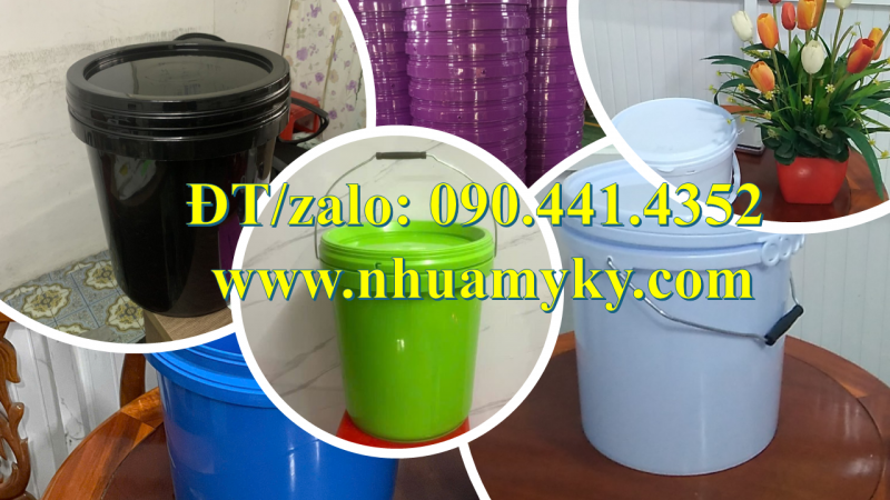 Gía thùng sơn tròn 1 lít, thùng đựng sơn tròn 5 lít, vỏ thùng sơn 10 lít tròn 