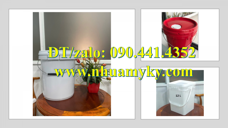 Gía thùng sơn tròn 1 lít, thùng đựng sơn tròn 5 lít, vỏ thùng sơn 10 lít tròn 