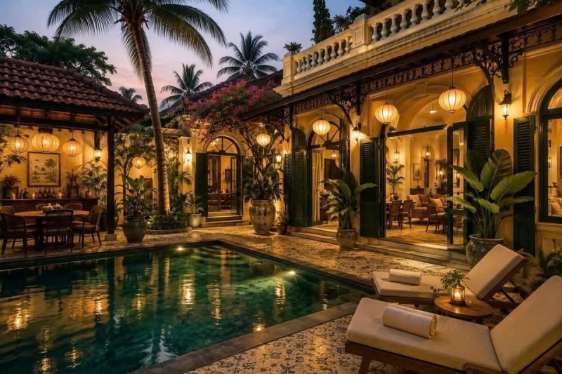 Cho thuê lại villa Mũi Né, hồ bơi riêng, sẵn nội thất – đối diện biển