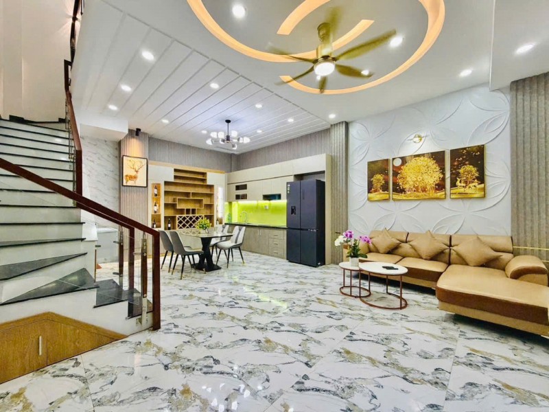 (HIẾM)Bán nhà mặt tiền 1T2L, đương Huỳnh Tấn Phát, 60m2, hẻm xe hơi né nhau, giá nhỉnh 4 tỷ
