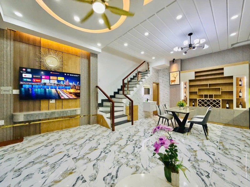 (HIẾM)Bán nhà mặt tiền 1T2L, đương Huỳnh Tấn Phát, 60m2, hẻm xe hơi né nhau, giá nhỉnh 4 tỷ