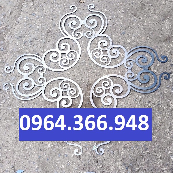 Hoa văn góc CNC 300 400 500 cho mái kính