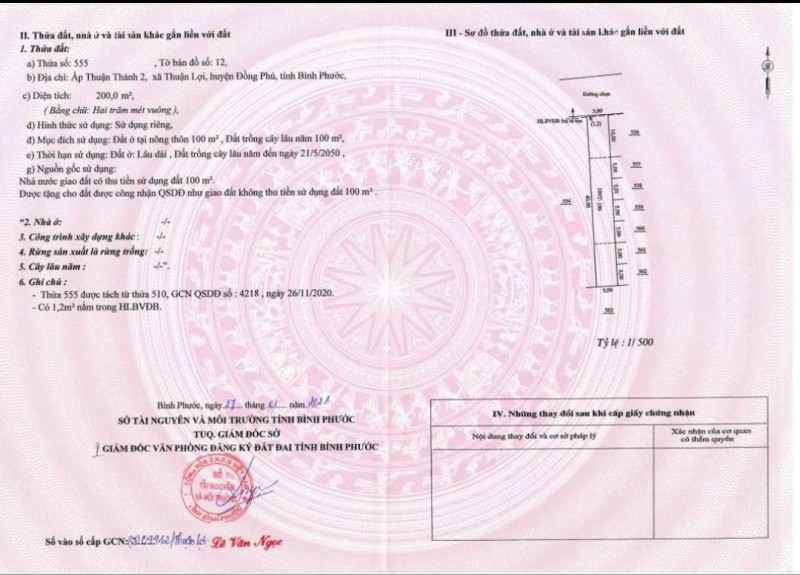 ĐẤT GIÁ RẺ- CHÍNH CHỦ CẦN BÁN ĐẤT KDC THÁI THÀNH SẴN TẠI Xã Thuận Lợi, Đồng Phú, Bình Phước