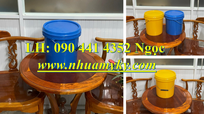 Cung cấp vỏ thùng sơn tròn 6 lít, vỏ thùng sơn 5 lít quai nhựa+ quai sắt, vỏ thùng sơn 1 lít tại Gò 