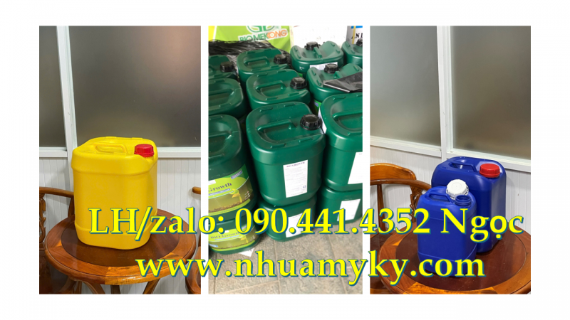 Gía can nhựa 30 lít tại TPHCM, can nhựa 25 lít đựng thuốc nhuộm, can nhựa 20L đựng mực in 