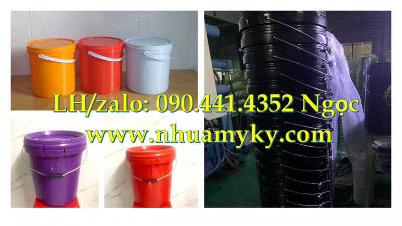 Vỏ thùng sơn 30 lít tròn, sản xuất vỏ thùng đựng sơn 22 lít, thùng đựng sơn nhựa 20 lít dày