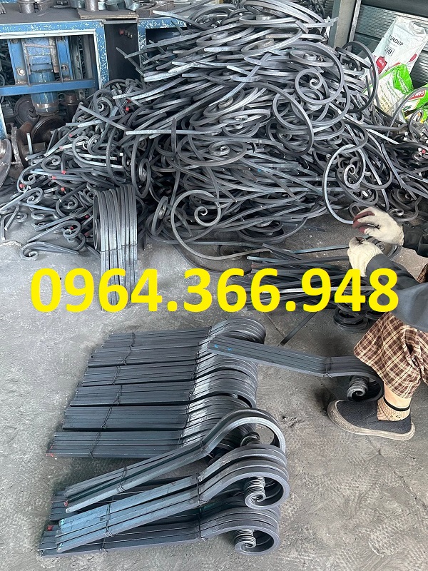 Gia công sắt đặc uốn theo kích thước thực tế