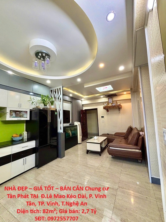 NHÀ ĐẸP – GIÁ TỐT – BÁN CĂN Chung cư Tân Phát TẠI  Đ.Lê Mao Kéo Dài, P. Vinh Tân, TP. Vinh, T.Nghệ