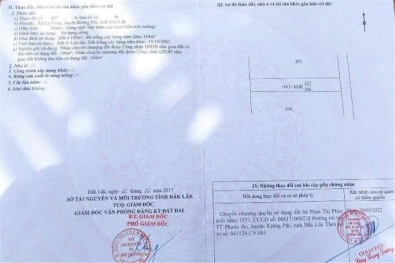 HOT – CHÍNH CHỦ CẦN BÁN ĐẤT VỊ TRÍ ĐẸP  TẠI  TRUNG TÂM Thị Trấn PHƯỚC AN  KRÔNG PẮC, Đăk Lăk