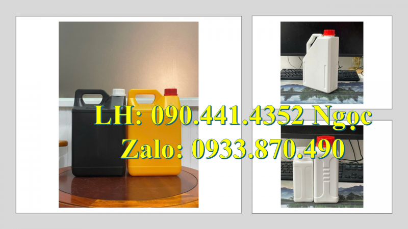 Can 500ml đựng mật ong, bình nhựa 1 lít đựng hóa chất, can nhựa 2 lít đựng thực phẩm 