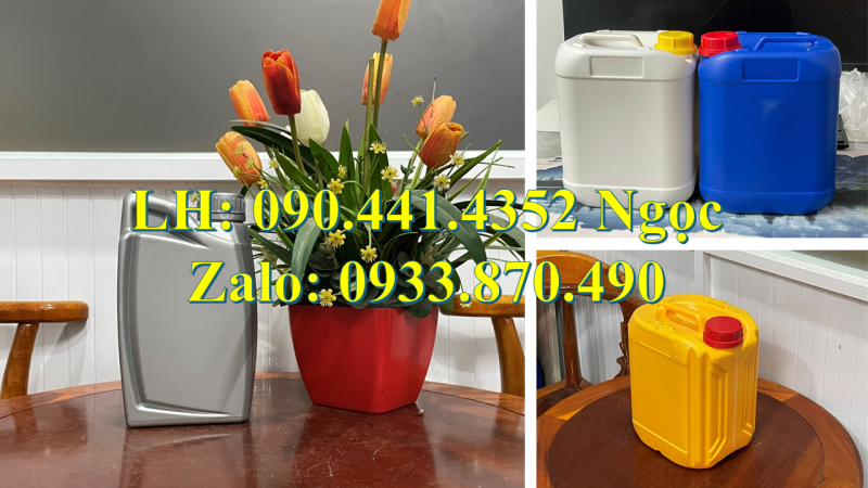 Can 500ml đựng mật ong, bình nhựa 1 lít đựng hóa chất, can nhựa 2 lít đựng thực phẩm 