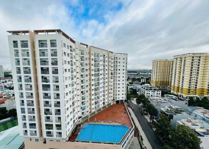 Bán căn hộ Blue Sky Tower Q2, 57m², 2PN 2WC, giá 2,2 tỷ, đối diện trường Nguyễn Văn Trỗi