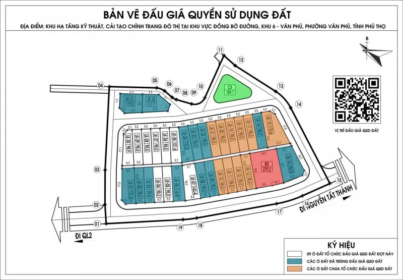 CHÍNH CHỦ BÁN ĐẤT ĐẤU GIÁ ĐỒNG BỜ ĐƯỜNG – KHU 6 VÂN PHÚ, VIỆT TRÌ, PHÚ THỌ