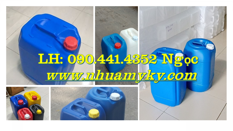 Can nhựa 25 lít đựng hóa chất sinh khí, can nhựa 30L nắp garenti thoát khí 